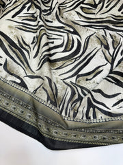 Bin Saeed Printed Khaddar Unstitched 3 Piece Suit - BS25KHD -Black- Winter Collection