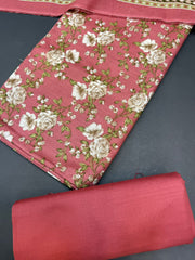 Bin Saeed Printed Khaddar Unstitched 3 Piece Suit - BS25KHD -Yellow- Winter Collection