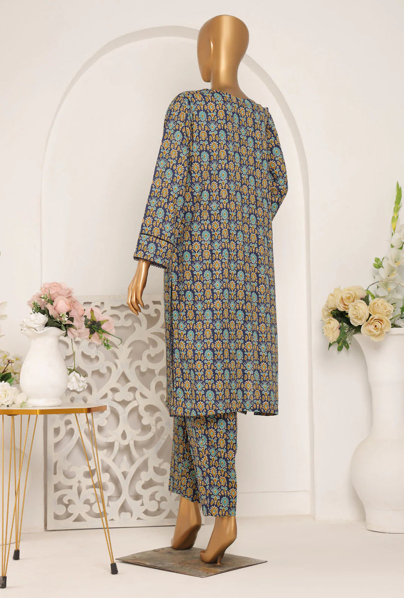 2 Piece Unstitched -Khaddar Separates Printed Suit - KSP-21B HZ