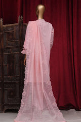 Bin Saeed Stitched 3 Piece Luxury Plain Cotton Vol-01 Collection-AS-1502-Pink