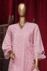 Bin Saeed Stitched 3 Piece Luxury Plain Cotton Vol-01 Collection-AS-1520-Pink