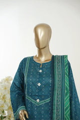Bin Saeed Stitched 3 Piece Exclusive Printed Lawn Vol-10 Suit-LSM-2947-BLUE