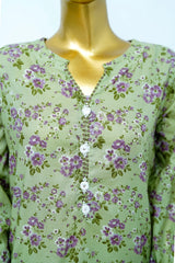 Bin Saeed Stitched 3 Piece Exclusive Printed Lawn Vol-12 Suit-LSM-3194-PISTA