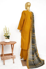 Bin Saeed Stitched 3 Piece Exclusive Printed Lawn Vol-13 Suit-LSM-3232-YELLOW