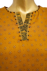Bin Saeed Stitched 3 Piece Exclusive Printed Lawn Vol-13 Suit-LSM-3232-YELLOW