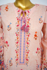 Bin Saeed Stitched 3 Piece Exclusive Printed Lawn Vol-13 Suit-LSM-3251-Pink