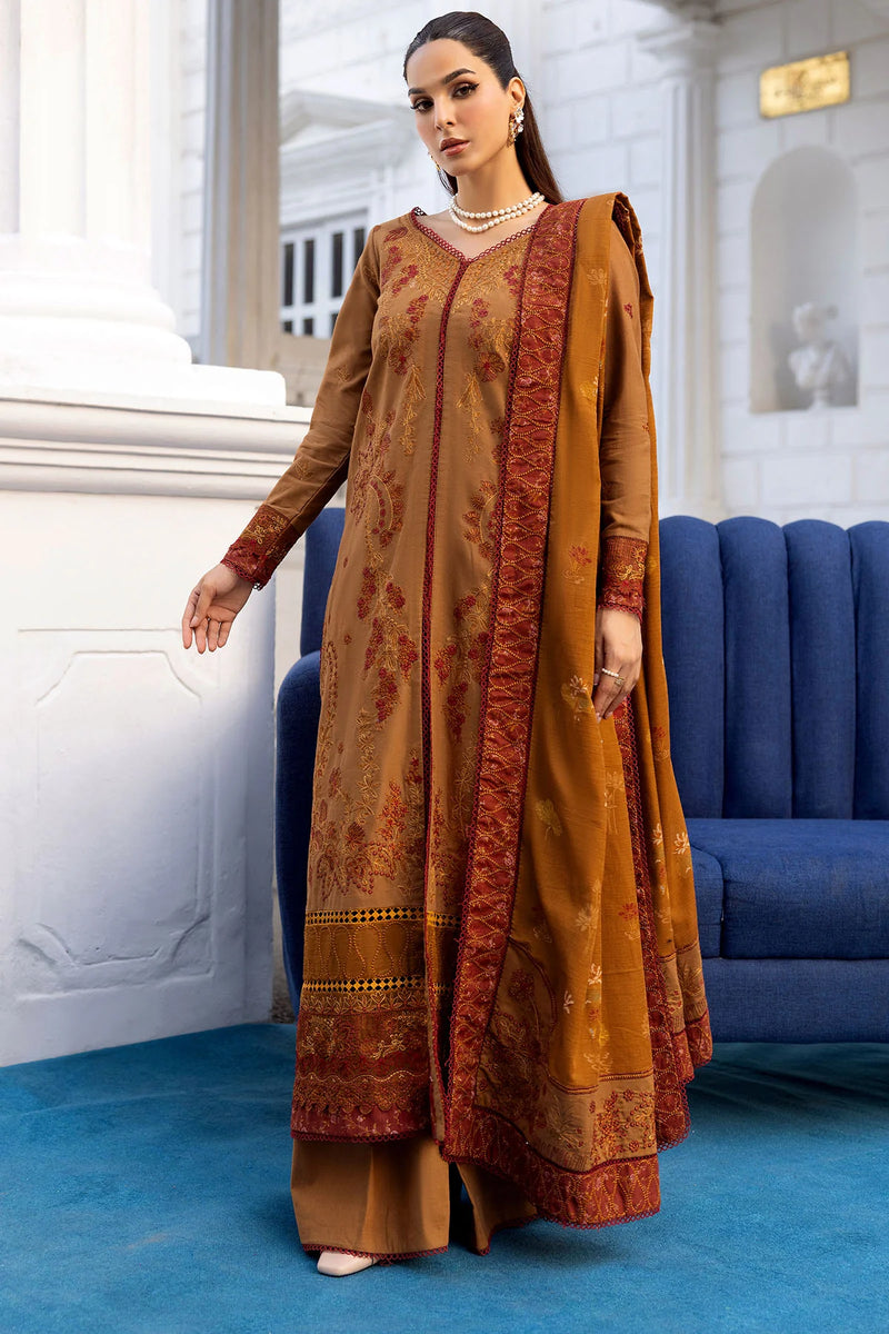 4998-BAZIF EMBROIDERED KHADDAR UNSTITCHED motifz