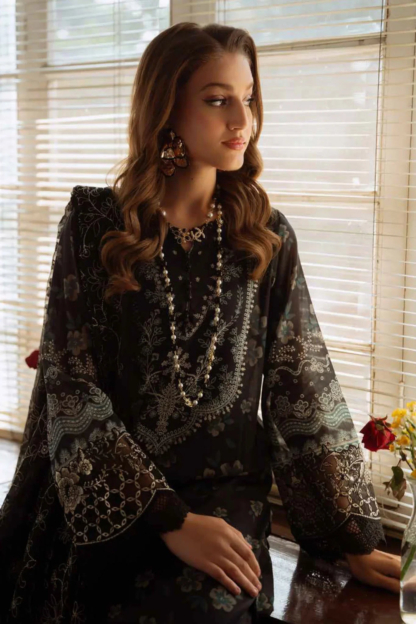 Maya Swiss By Nureh Unstitched 3 Piece Emb Lawn Collection-NS-151