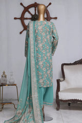 Bin Saeed Exclusive Printed Lawn With Farshi Shalwar Vol-04 Collection'2025-NSM-2125-Green