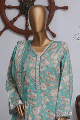 Bin Saeed Exclusive Printed Lawn With Farshi Shalwar Vol-04 Collection'2025-NSM-2125-Green