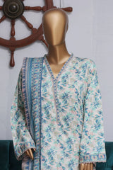Bin Saeed Exclusive Printed Lawn With Farshi Shalwar Vol-04 Collection'2025-NSM-2127-Ferozi