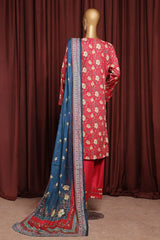 Bin Saeed Exclusive Printed Lawn With Farshi Shalwar Vol-06 Collection'2025-NSM-2167-Atishi
