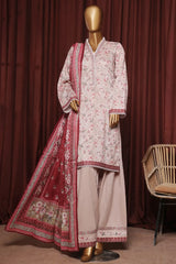 Bin Saeed Exclusive Printed Lawn With Farshi Shalwar Vol-06 Collection'2025-NSM-2170-Pink