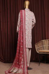 Bin Saeed Exclusive Printed Lawn With Farshi Shalwar Vol-06 Collection'2025-NSM-2170-Pink