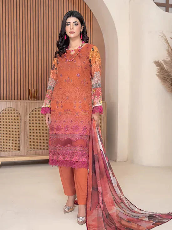 Nihaal Embroidered Lawn Collection 2025 by Riaz Arts (D-01)