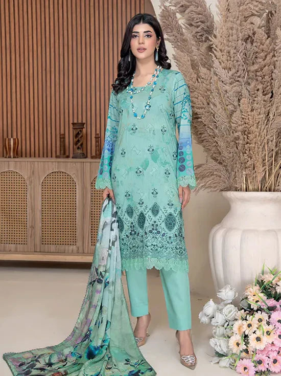 Nihaal Embroidered Lawn Collection 2025 by Riaz Arts (D-02)
