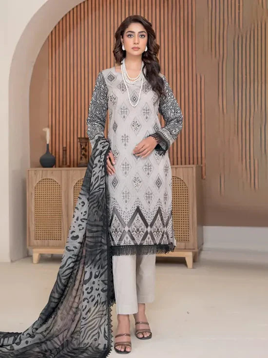 Nihaal Embroidered Lawn Collection 2025 by Riaz Arts (D-07)