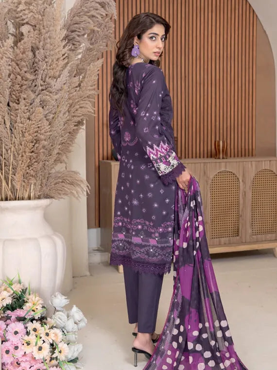 Nihaal Embroidered Lawn Collection 2025 by Riaz Arts (D-08)