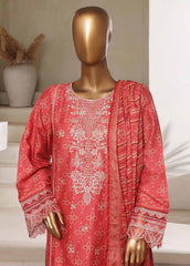 Bin Saeed Stitched 3 Piece Open Front Cutwork Kari Collection'2025-SM-2120-pink