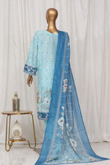 Bin Saeed Stitched 3 Piece Exclusive Printed Lawn Vol-02 Collection-AS-1004-Ferozi