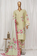 Bin Saeed Stitched 3 Piece Exclusive Printed Lawn Vol-02 Collection-AS-1007-Pista