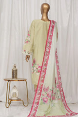 Bin Saeed Stitched 3 Piece Exclusive Printed Lawn Vol-02 Collection-AS-1007-Pista