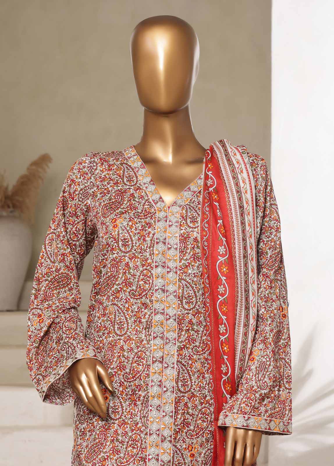 Bin Saeed Stitched 3 Piece Open Front Cutwork Kari Collection'2025-SM-2121-skin