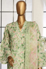 Bin Saeed Stitched 3 Piece Exclusive Printed Lawn Vol-03 Collection-AS-1504-Pista