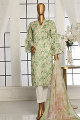 Bin Saeed Stitched 3 Piece Exclusive Printed Lawn Vol-03 Collection-AS-1504-Pista