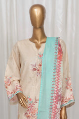 Bin Saeed Stitched 3 Piece Exclusive Printed Lawn Vol-04 Collection-SM-1336-Skin