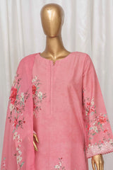 Bin Saeed Stitched 3 Piece Exclusive Printed Lawn Vol-04 Collection-SM-1356-Pink