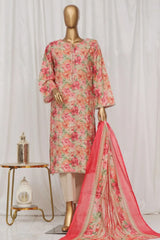 Bin Saeed Stitched 3 Piece Exclusive Printed Lawn Vol-03 Collection-AS-1524-Skin