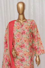Bin Saeed Stitched 3 Piece Exclusive Printed Lawn Vol-03 Collection-AS-1524-Skin