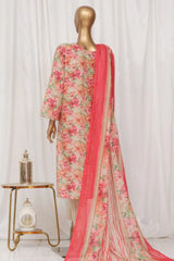Bin Saeed Stitched 3 Piece Exclusive Printed Lawn Vol-03 Collection-AS-1524-Skin