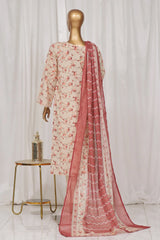 Bin Saeed Stitched 3 Piece Exclusive Printed Lawn Vol-01 Collection-SM-1378-Skin