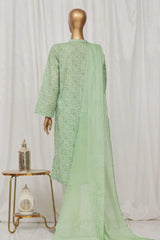 Bin Saeed Stitched 3 Piece Exclusive Printed Lawn Vol-03 Collection-AS-1524-Green