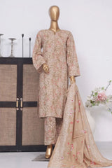 Bin Saeed Stitched 3 Piece Exclusive Printed Lawn Vol-03 Collection-AS-1527-Skin