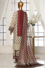 Bin Saeed Stitched 3 Piece Exclusive Printed Lawn Vol-05 Collection-SM-1547-Skin