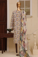 Bin Saeed Stitched 3 Piece Exclusive Emb Lawn Vol-03 Collection-SM-1697-Skin