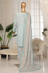 Eid Ki Khushiyan by Bin Saeed Stitched 3 Piece Luxury Self & Stripe Collection'2025-SM-1858