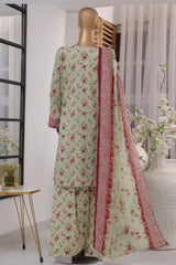 Bin Saeed Exclusive Printed Lawn With Farshi Shalwar Vol-03 Collection'2025-SM-2122-Pista