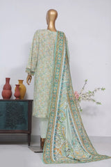 Bin Saeed Stitched 3 Piece Exclusive Printed Lawn Vol-02 Collection-AS-1025-Pista