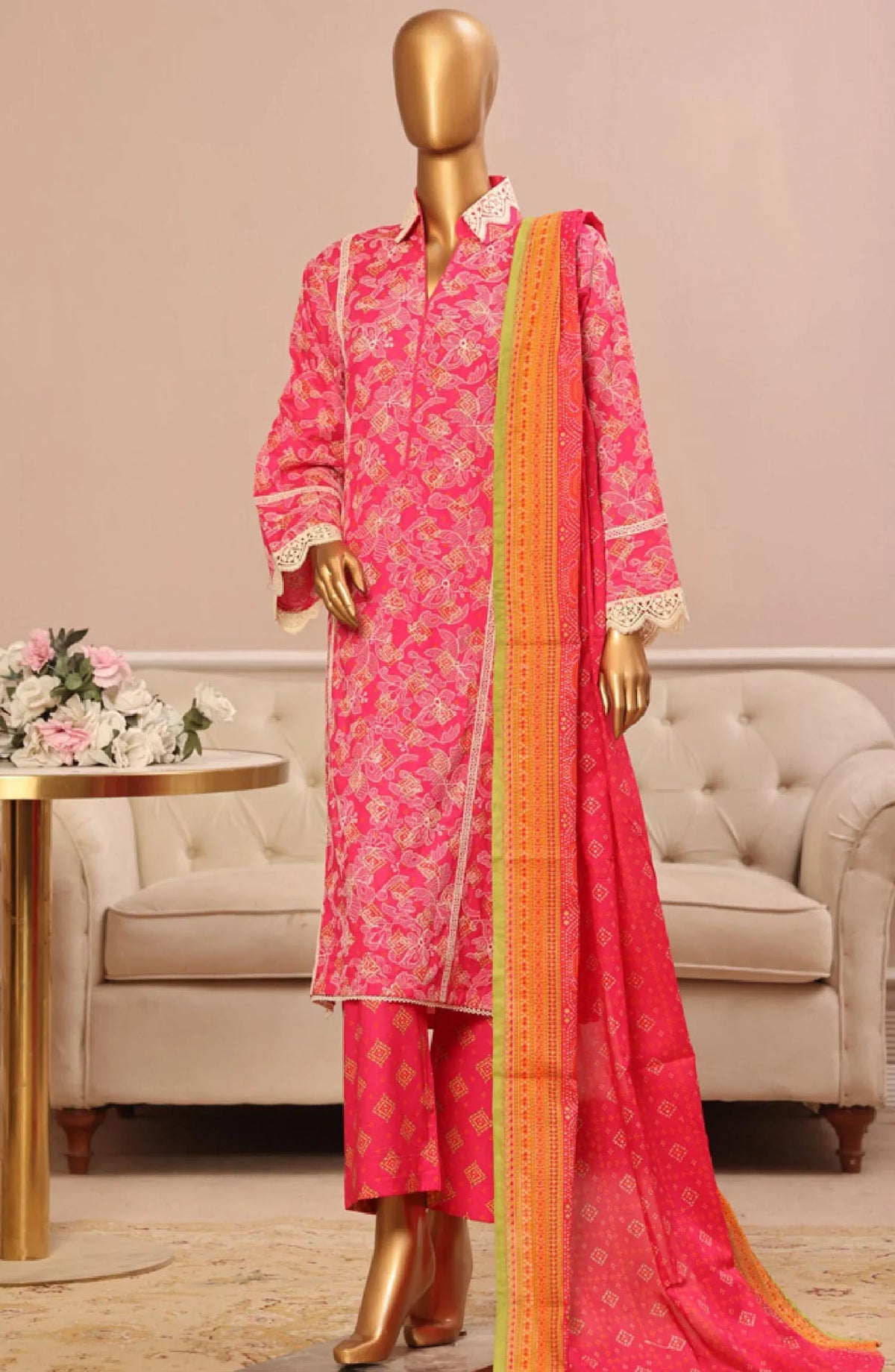 Bin Saeed Exclusive Embroidered Lawn Collection Vol-04 D-794