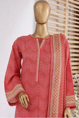Bin Saeed Stitched 3 Piece Exclusive Printed Lawn Vol-02 Collection-AS-1030-Pink