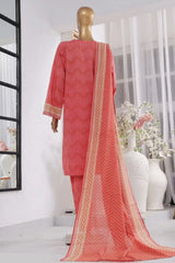 Bin Saeed Stitched 3 Piece Exclusive Printed Lawn Vol-02 Collection-AS-1030-Pink
