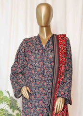 Bin Saeed Stitched 3 Piece Printed Vol-01 Collection'2025-WK-2585-blue