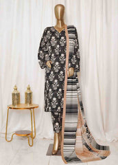 Bin Saeed Stitched 3 Piece Printed Vol-01 Collection'2025-WK-2581-Black