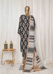 Bin Saeed Stitched 3 Piece Printed Vol-01 Collection'2025-WK-2581-Black