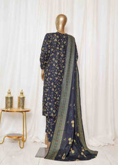 Bin Saeed Stitched 3 Piece Printed Vol-01 Collection'2025-WK-2583-Blue