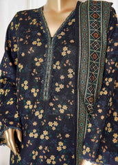 Bin Saeed Stitched 3 Piece Printed Vol-01 Collection'2025-WK-2583-Blue